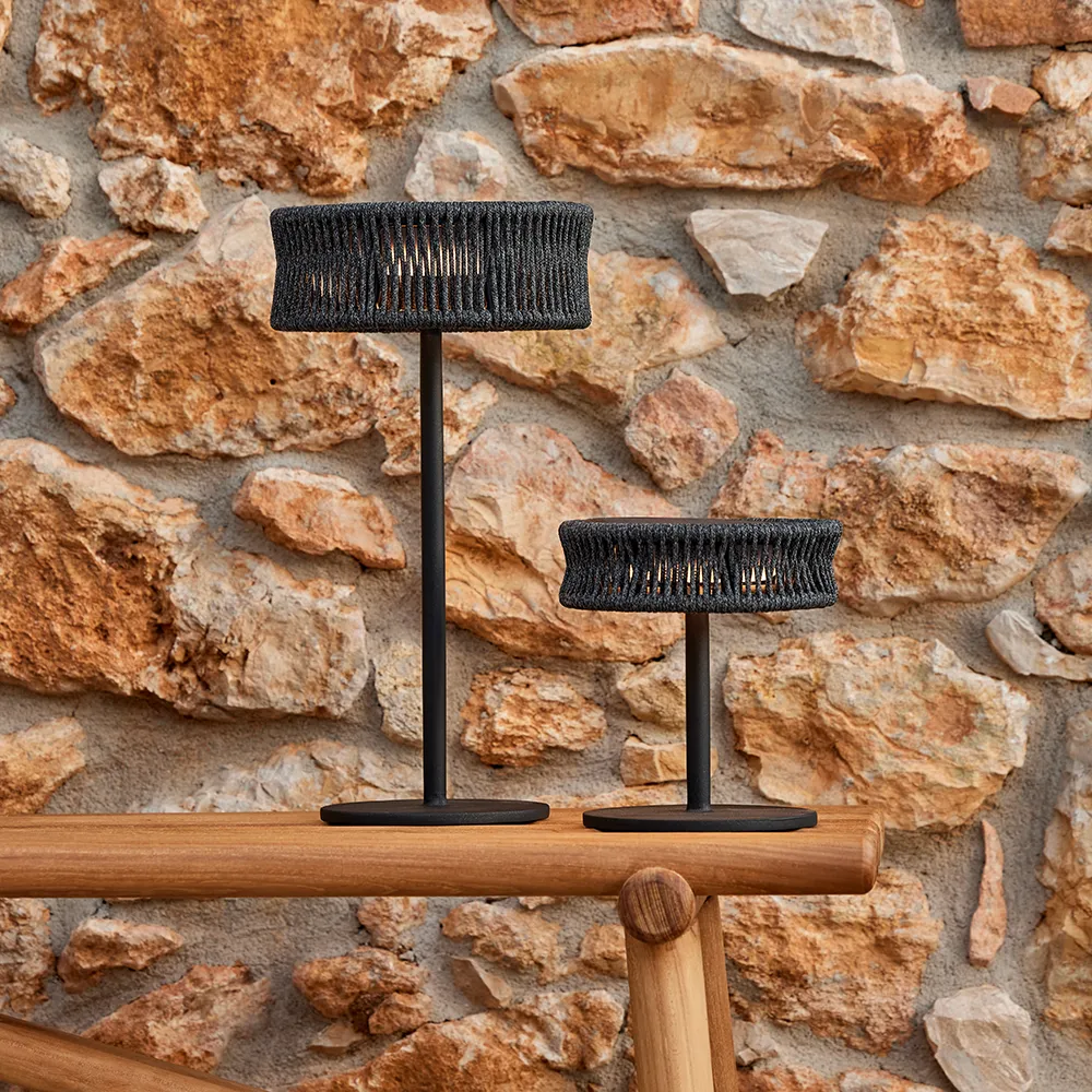 Illusion bordslampa liten Lava grey