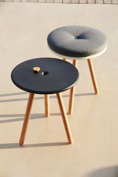 Area Sidobord/Pall Lava Grå 