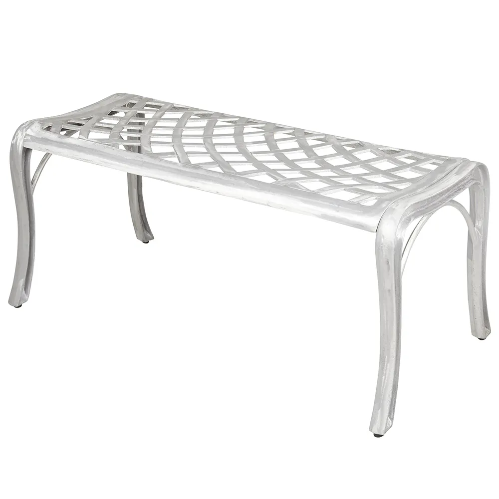 Arras bänk 54x101 cm Aluminium 