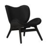 A Conversation Piece Loungestol Black Oak/Hope Leather Black