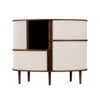 Audacious Highboard Skåp Mörk Ek/White Sands
