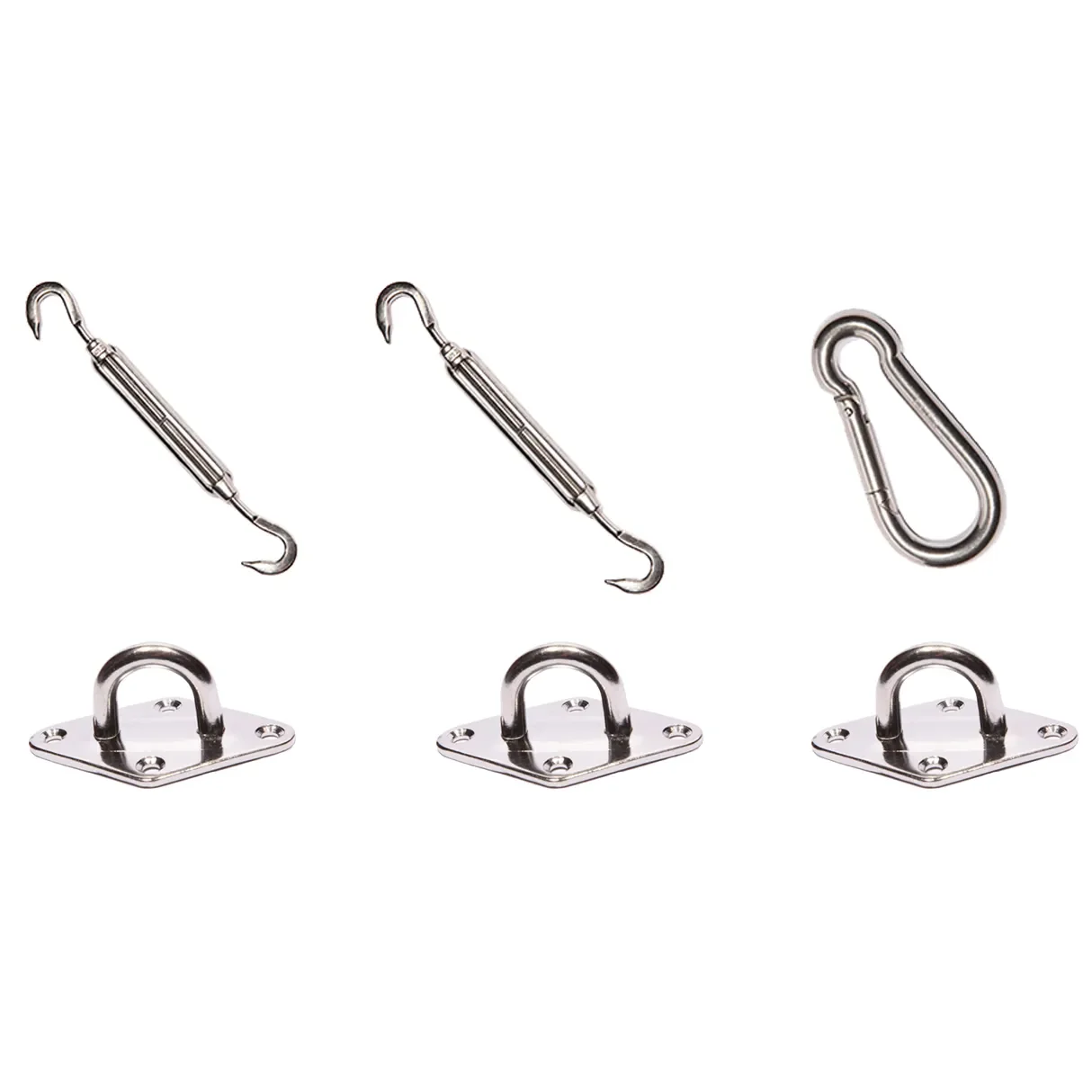 Monteringskit för trekantiga solsegel