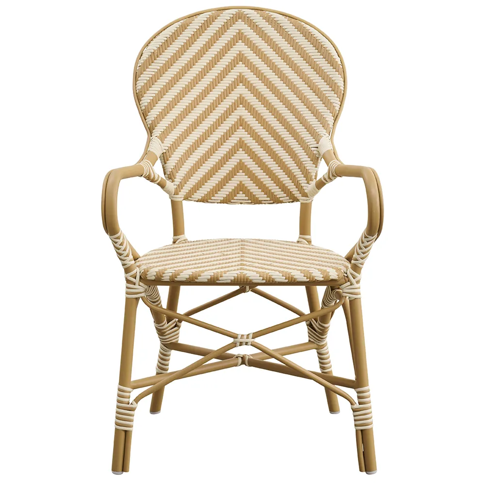Isabell outdoor karmstol ivory/honey