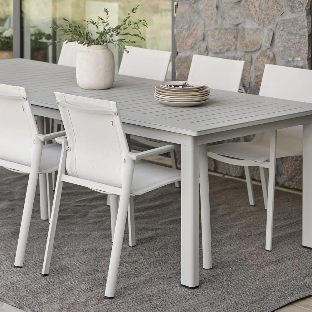 Delia stablestol Ljusgrå/Textilene