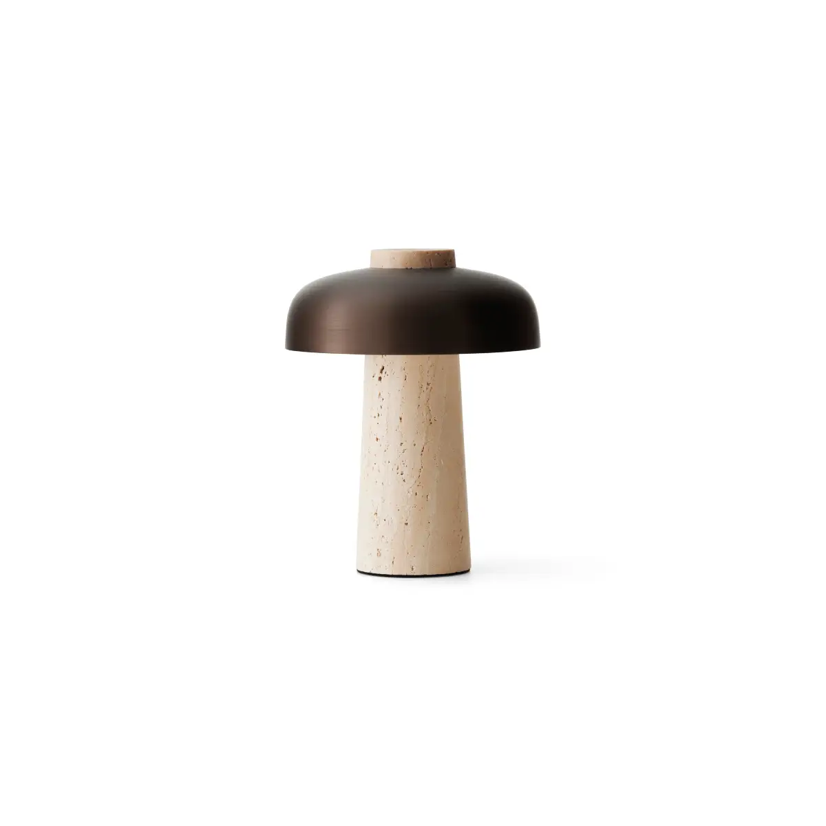Reverse Portabel bordslampa Travertine, Sand/Alu Bronzed