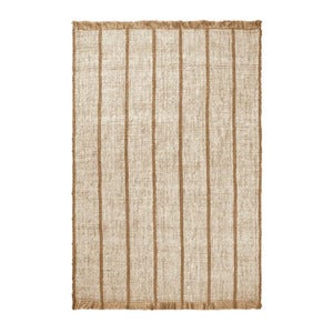 Athens Handvävd Jutematta 200x300 cm - Natural/Off-white