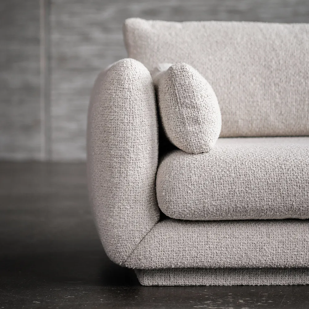 Bloom 3-sits soffa m/sockel Sand