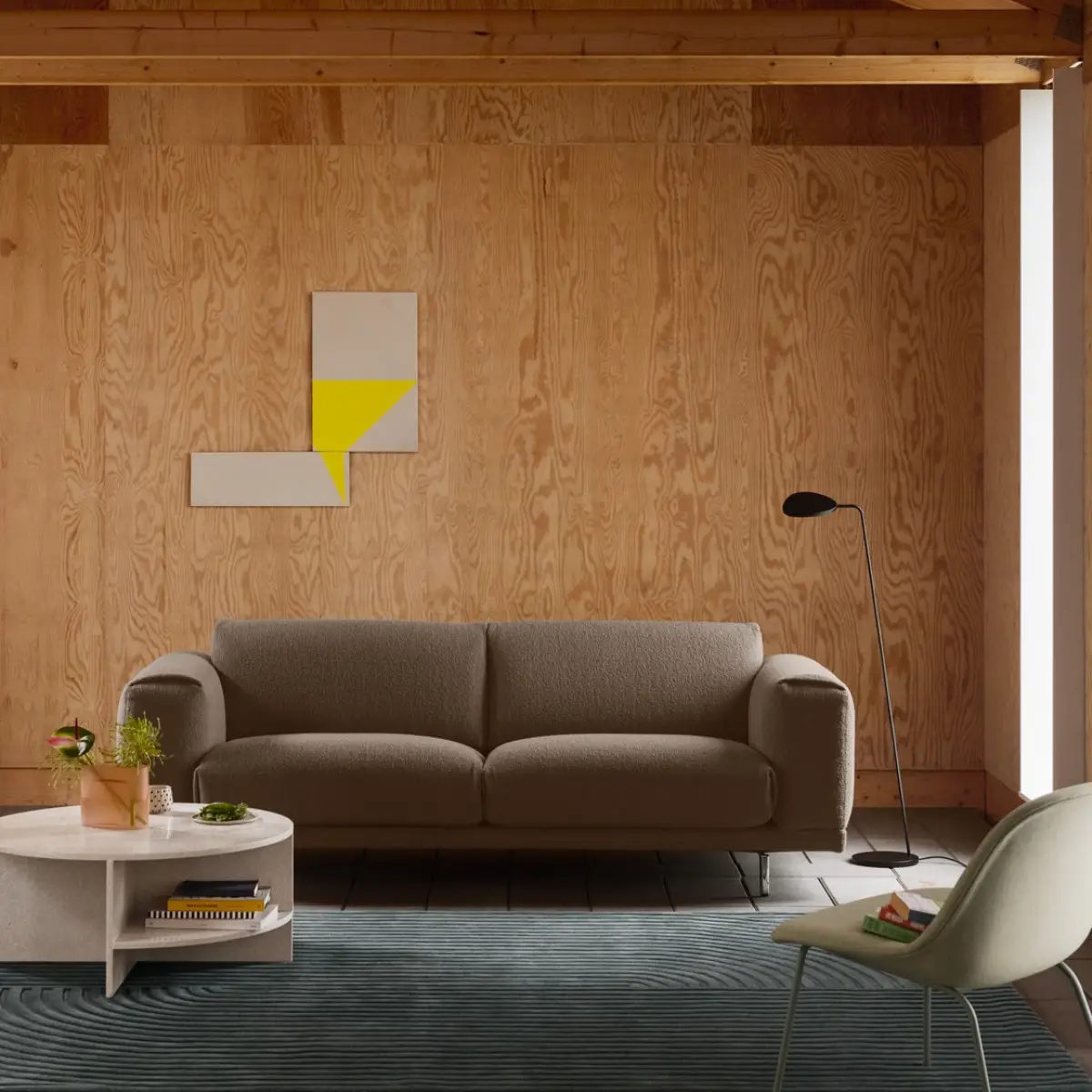Rest 3-sist soffa - Hearth 6 / Black