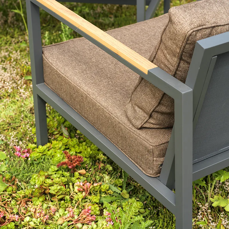 Cap hörnsoffa Liten Anthracite / Brown 