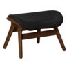 A Conversation Piece Ottoman Fotpall Dark Oak/Umage Leather Black