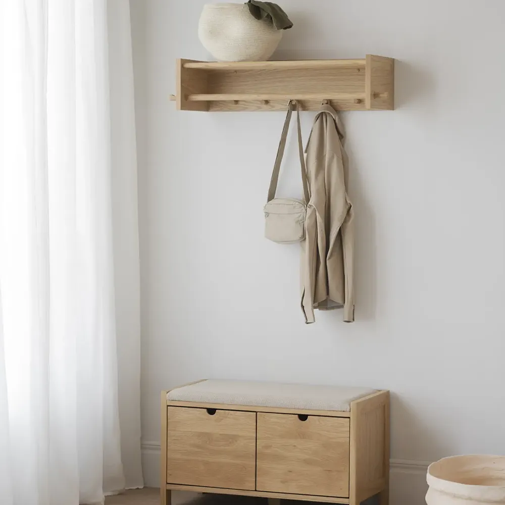 Hillmond hatthylla 80x28 cm ek