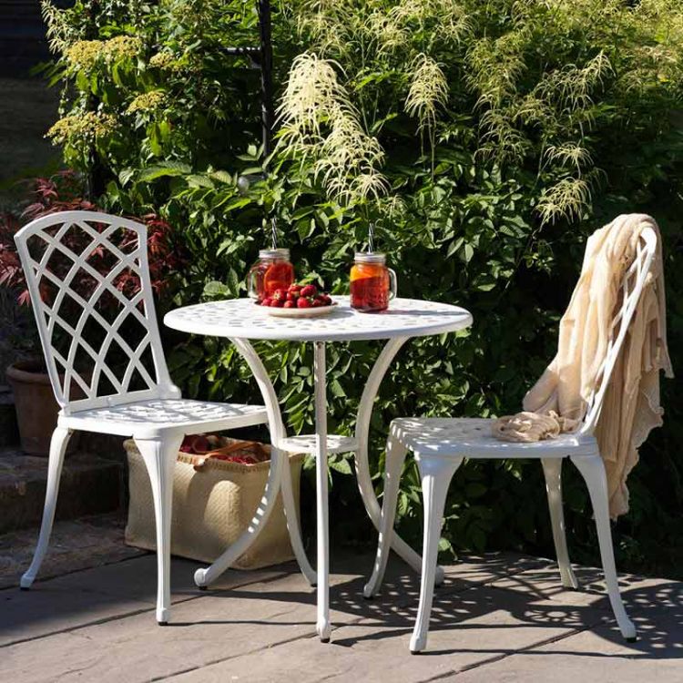 Arras cafébord 70 cm vit