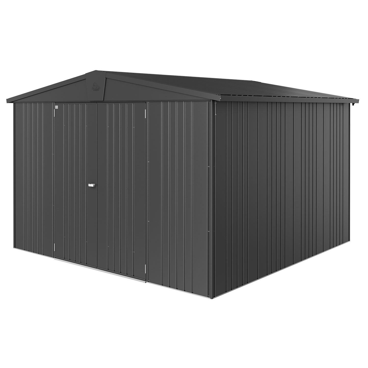 Europa trädgårdsskjul storlek 7 metallic mörkgrå