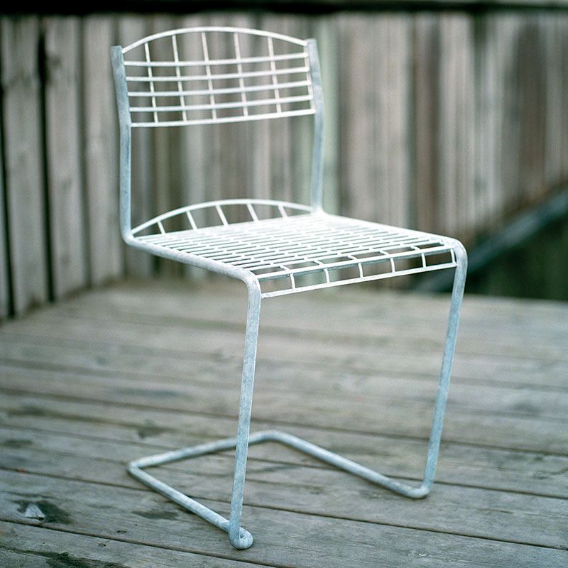 Bord High Tech 60 Vit Laminat / Varmförzinkat Stativ