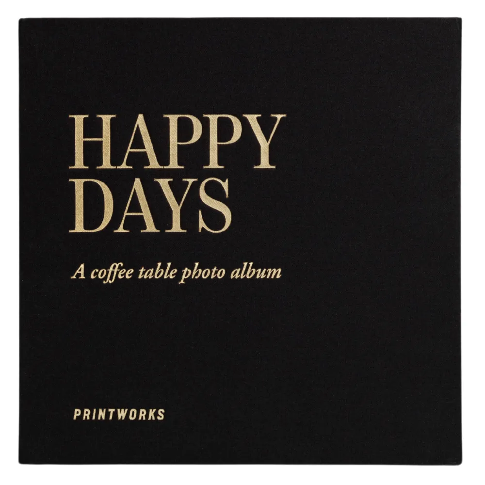 Photo Album - Happy Days, Black (S)