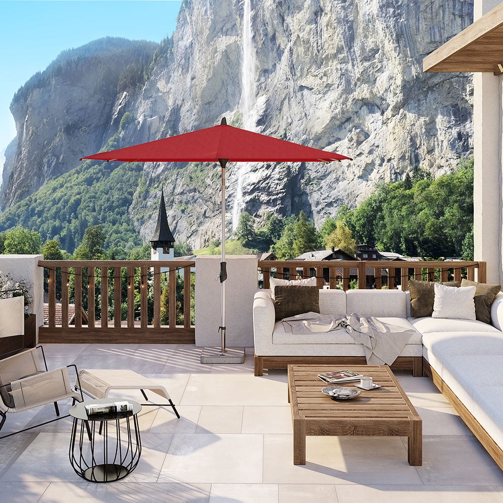 Alu-twist parasoll 240x240 cm cm offwhite 