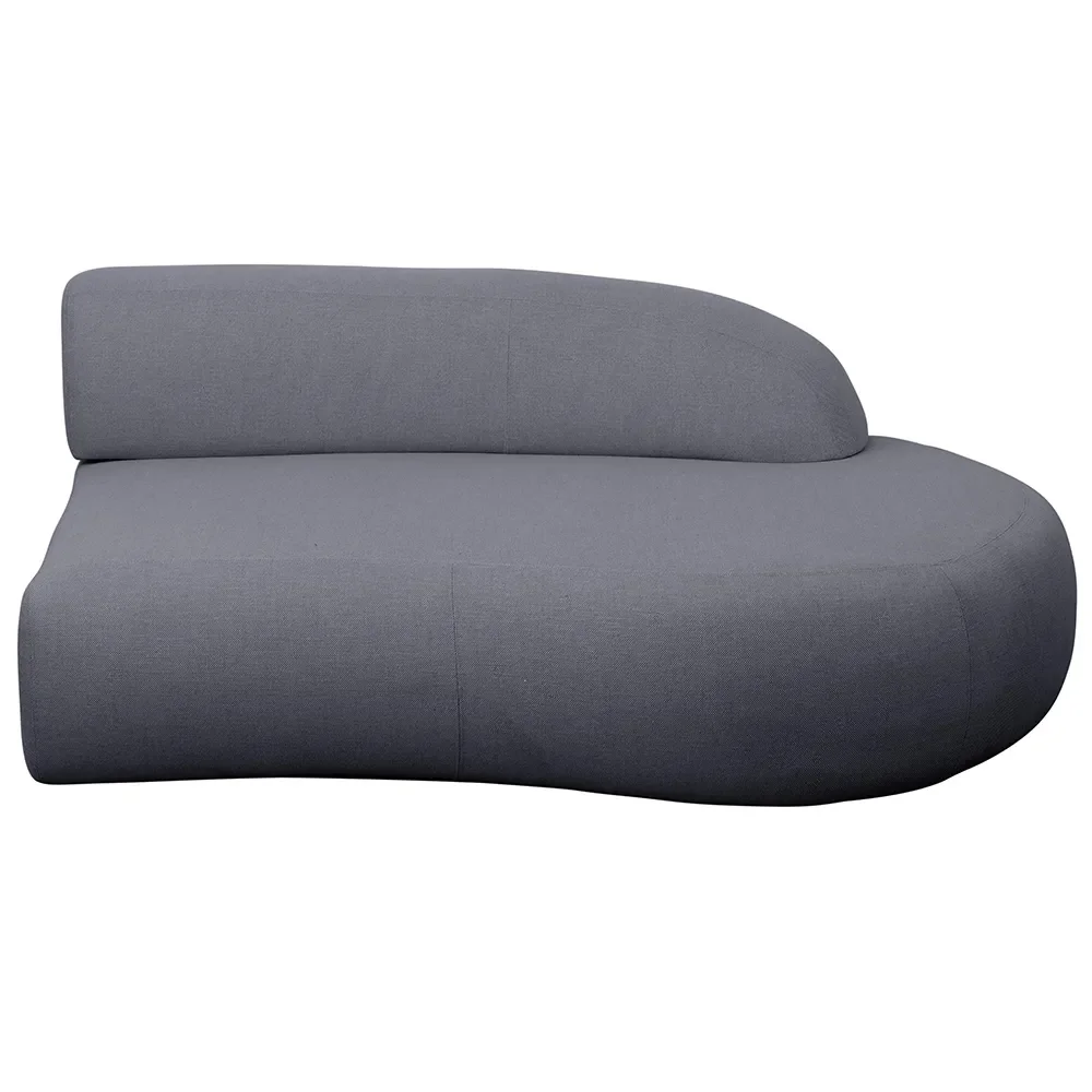 Mellow soffa modul vänstre m/kort ryggstöd Grey