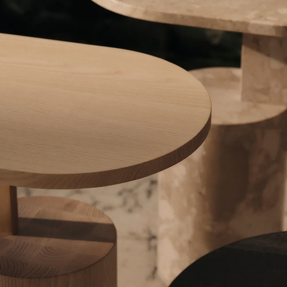 Sidobord i marmor Insert