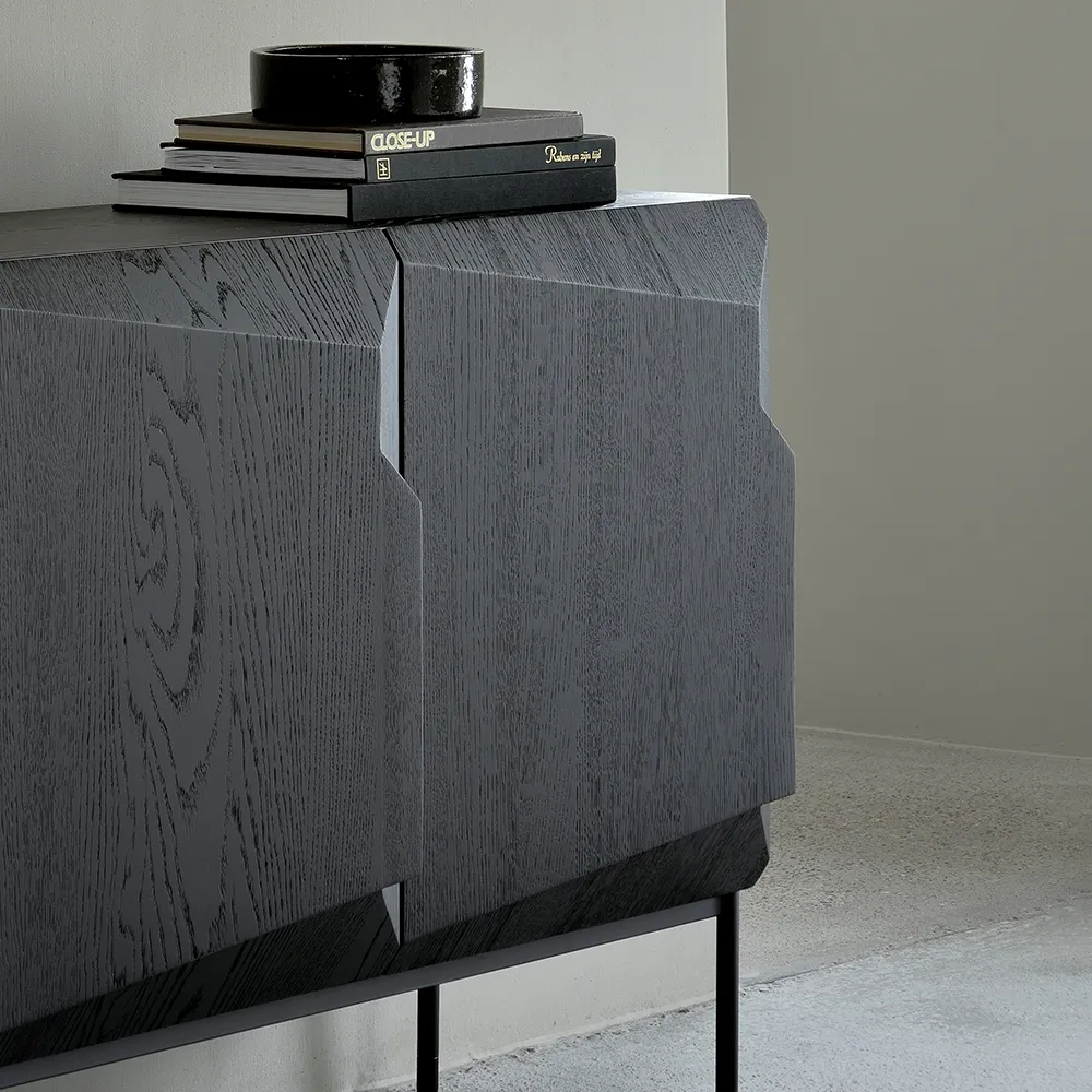 Stairs Skänk 46x150 cm Svart ek