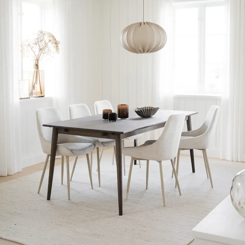 Sierra stol ljusbeige tyg