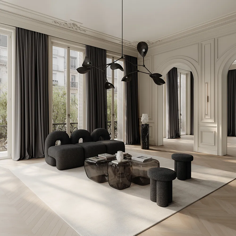 Big Foot Stool - Deep Taupe