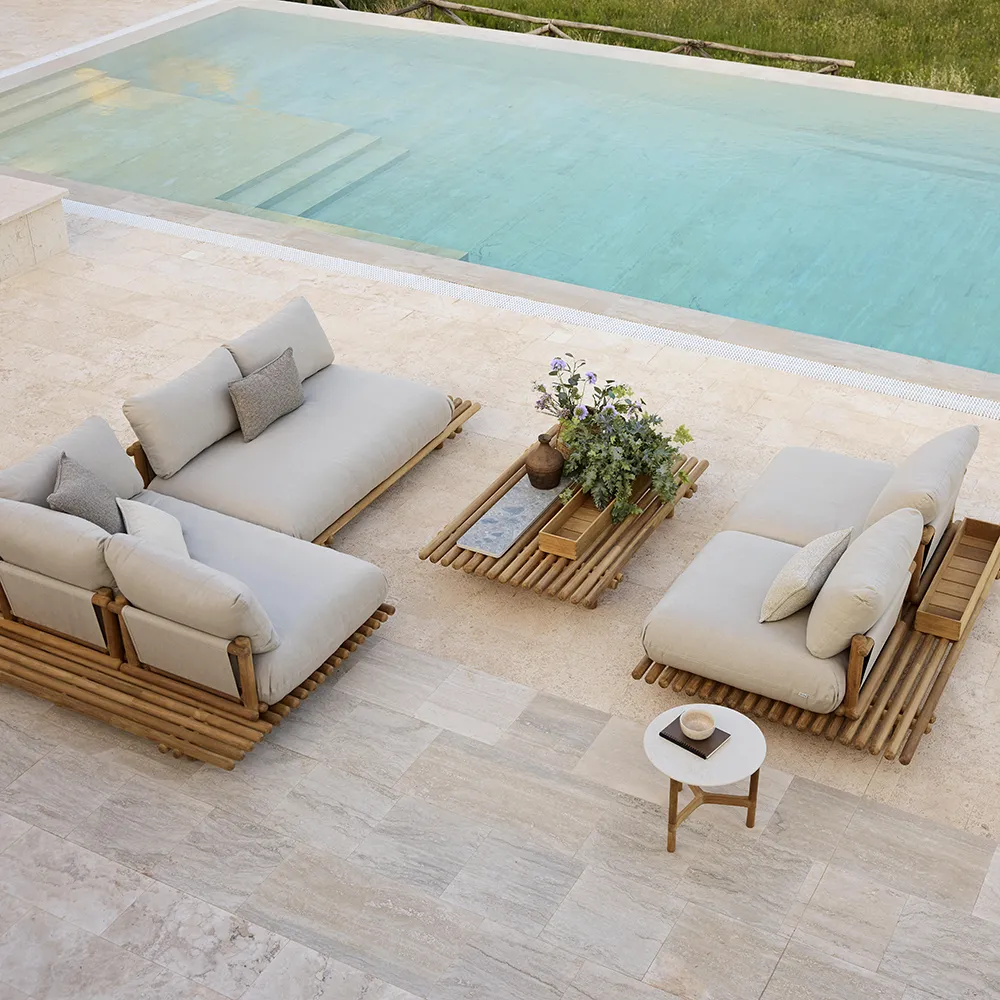 Sticks divansoffa Teak/desert sand