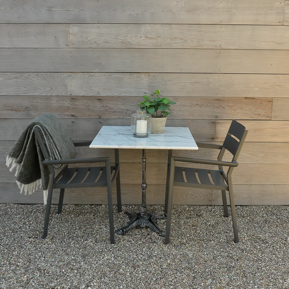 Loire marmor bord 70x70 cm vit 