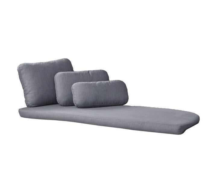 Savannah Daybed Dynset Vänster Grå, Sunbrella Natte 