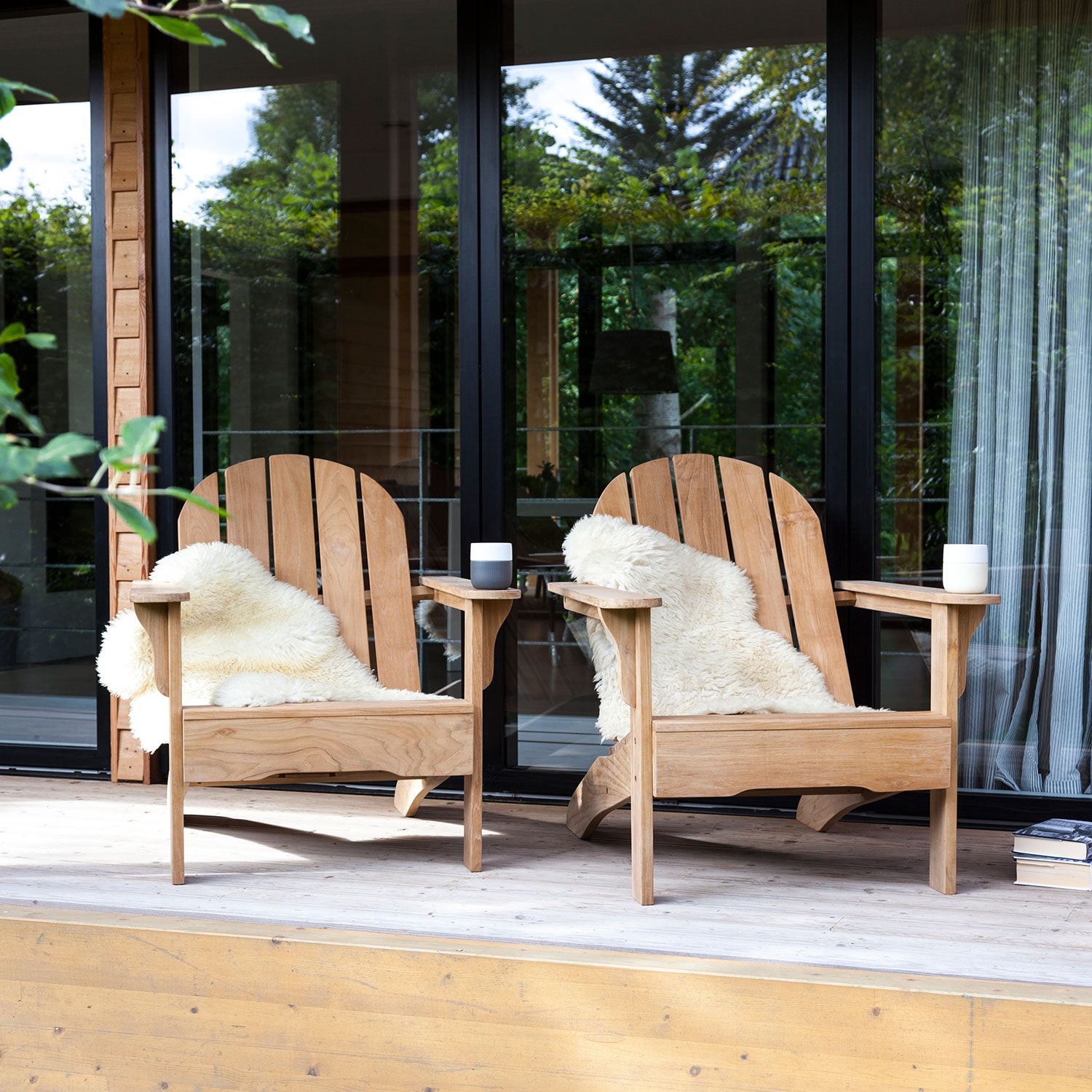 Adirondack däckstol teak 