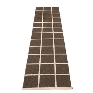 Vävd Matta Criss Dark Brown 70x300 cm
