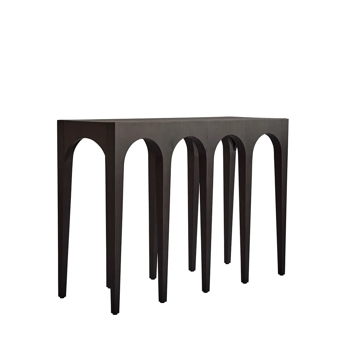 Bow konsolbord stort - Coffee Black Oak 