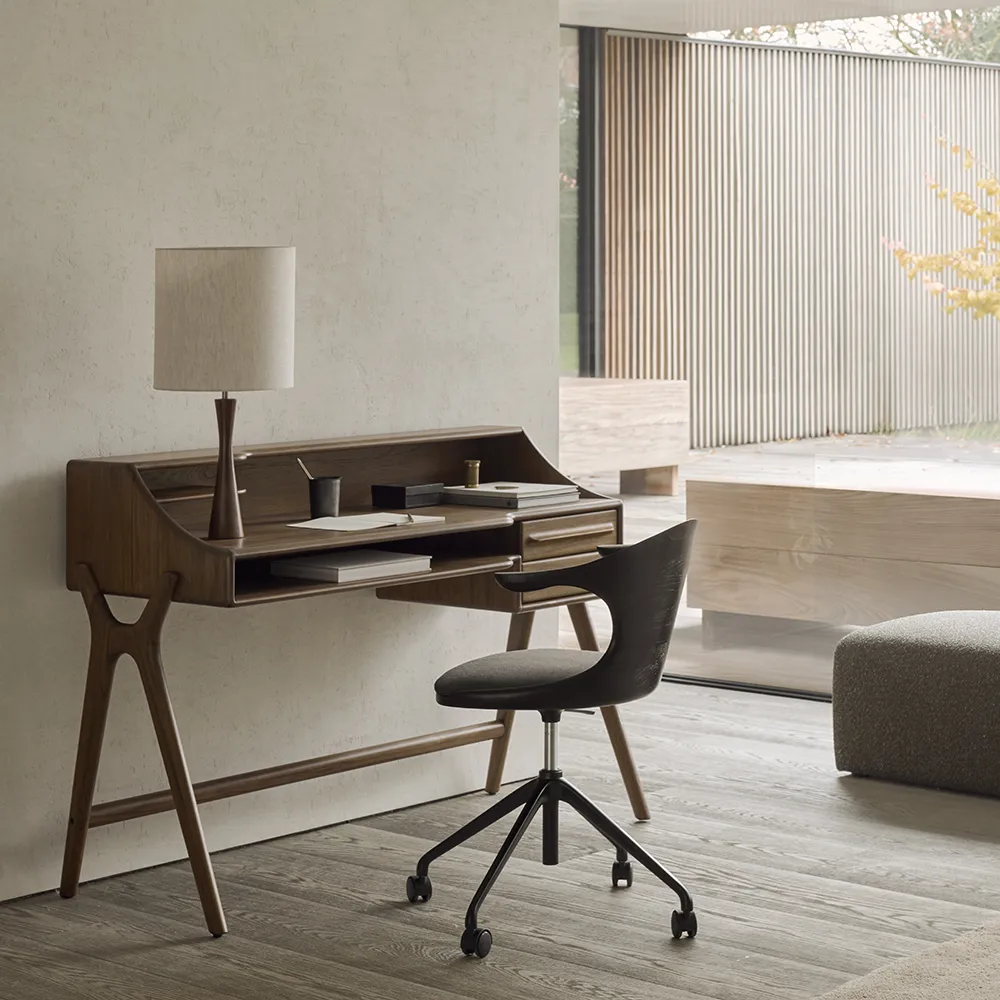 Skrivbord i teak Flow Wild Brown