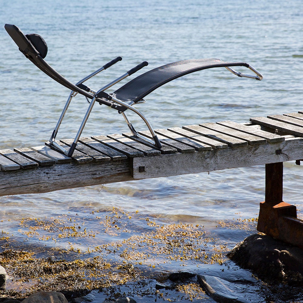 Samba solsäng grey aluminium/textilene 