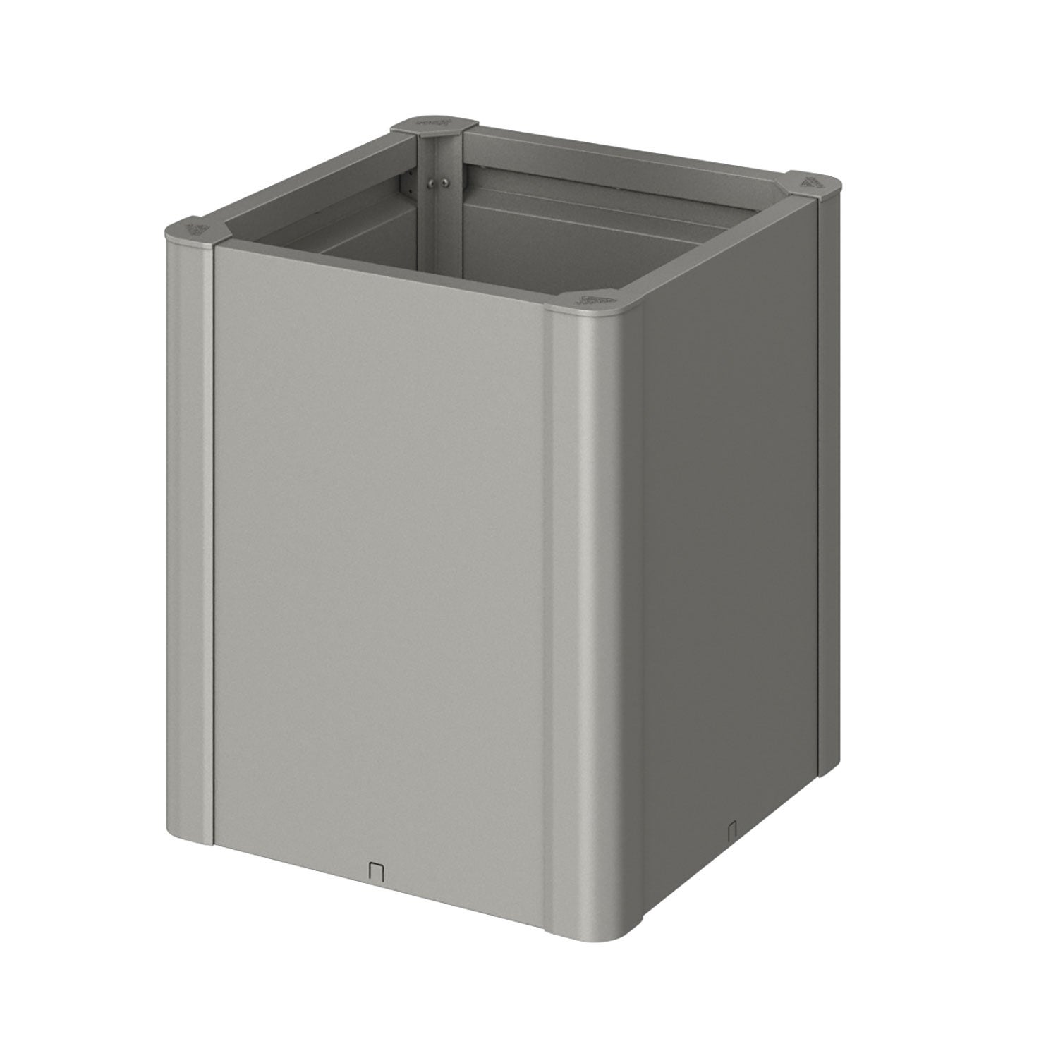 Belvedere planteringsbädd midi storlek 50 metallic kvarts-grå