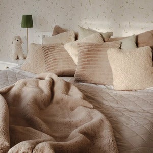 Fluffy Kuddfodral 45x45 cm Pink