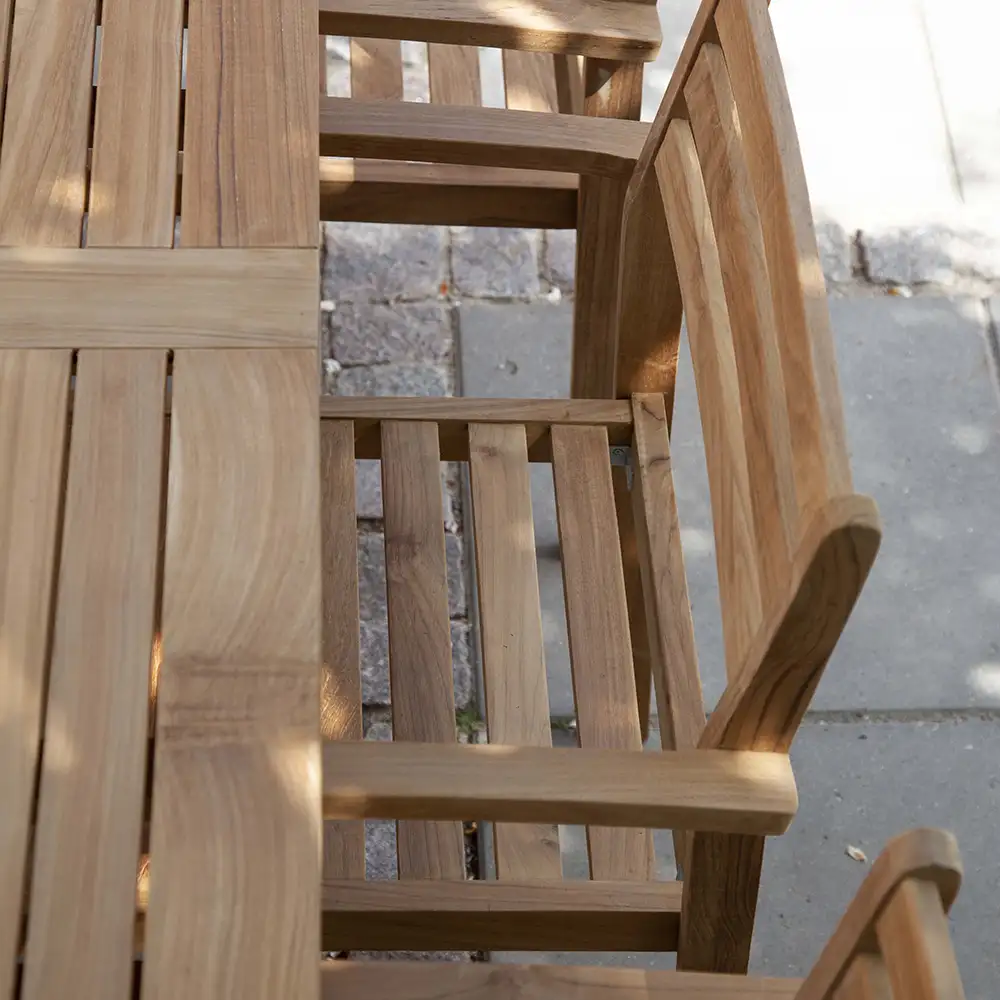 Oxford karmstol teak
