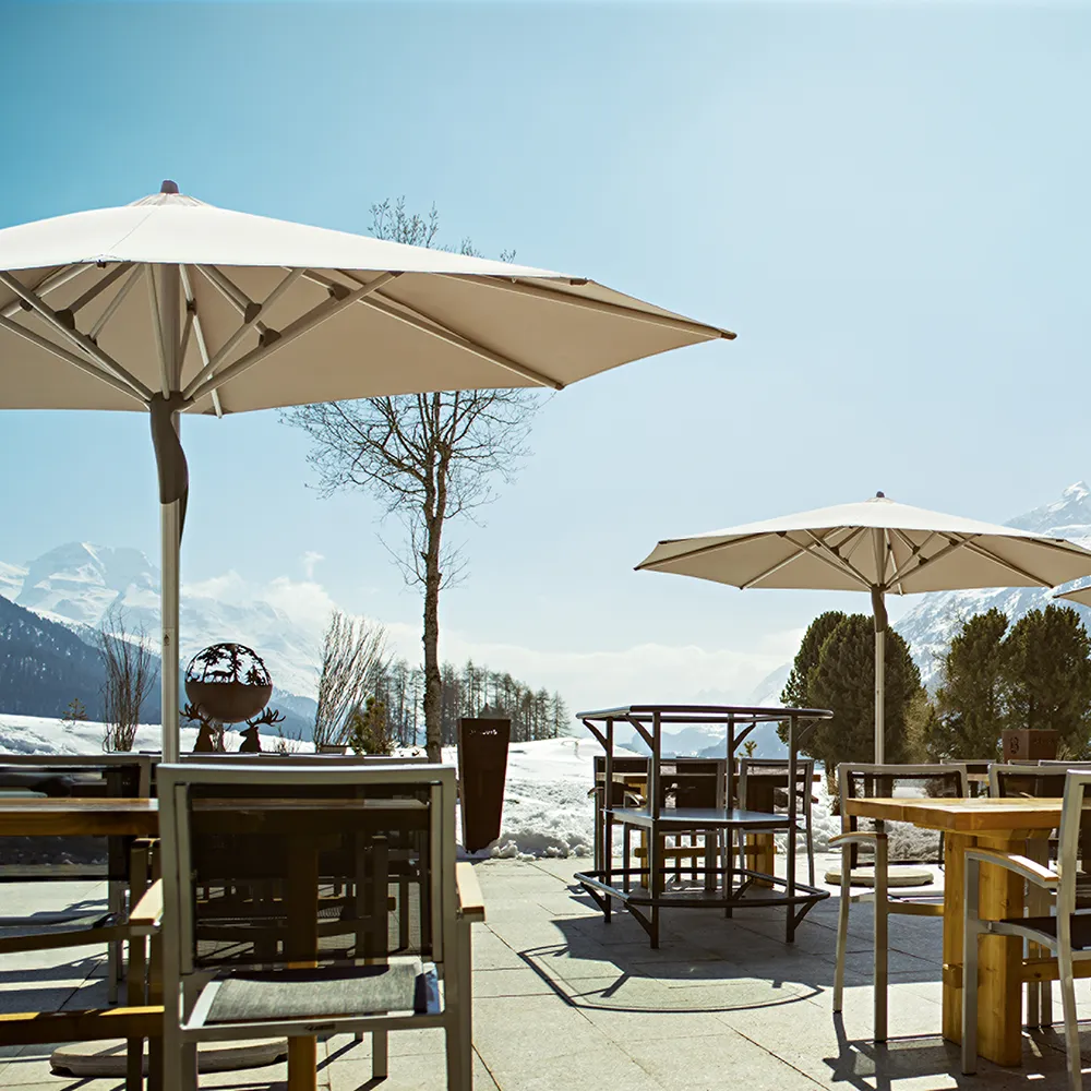 Fortero 350 cm parasoll alu Cat.5 579 Pistachio