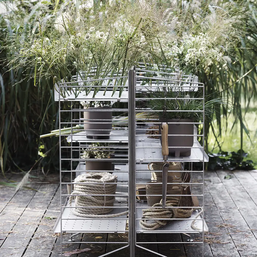 Hyllplan låg kant 58x2x30 Galvaniserad