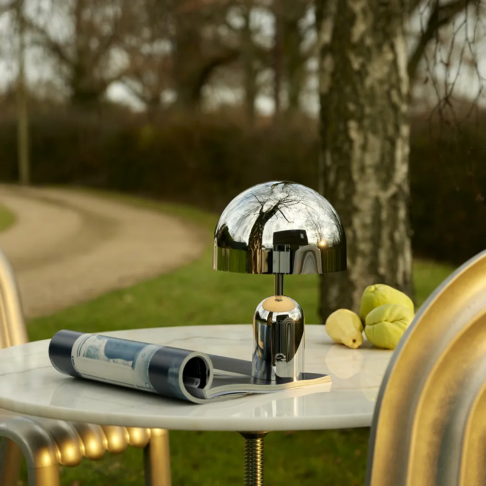 Bell Portabel lampa Silver LED