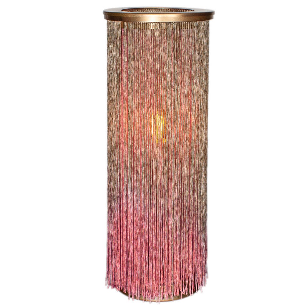 Blondie bordlampa H40cm Rosa/guld
