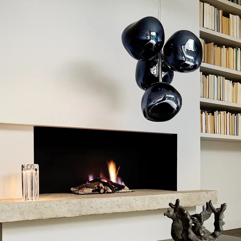 Melt Chandelier Mini Takkrona Smoke LED