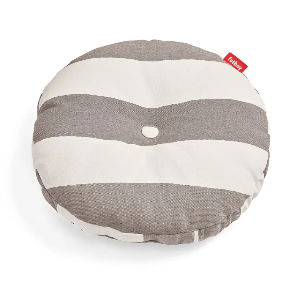 Fatboy circle pillow prydnadskudde stripe cacao