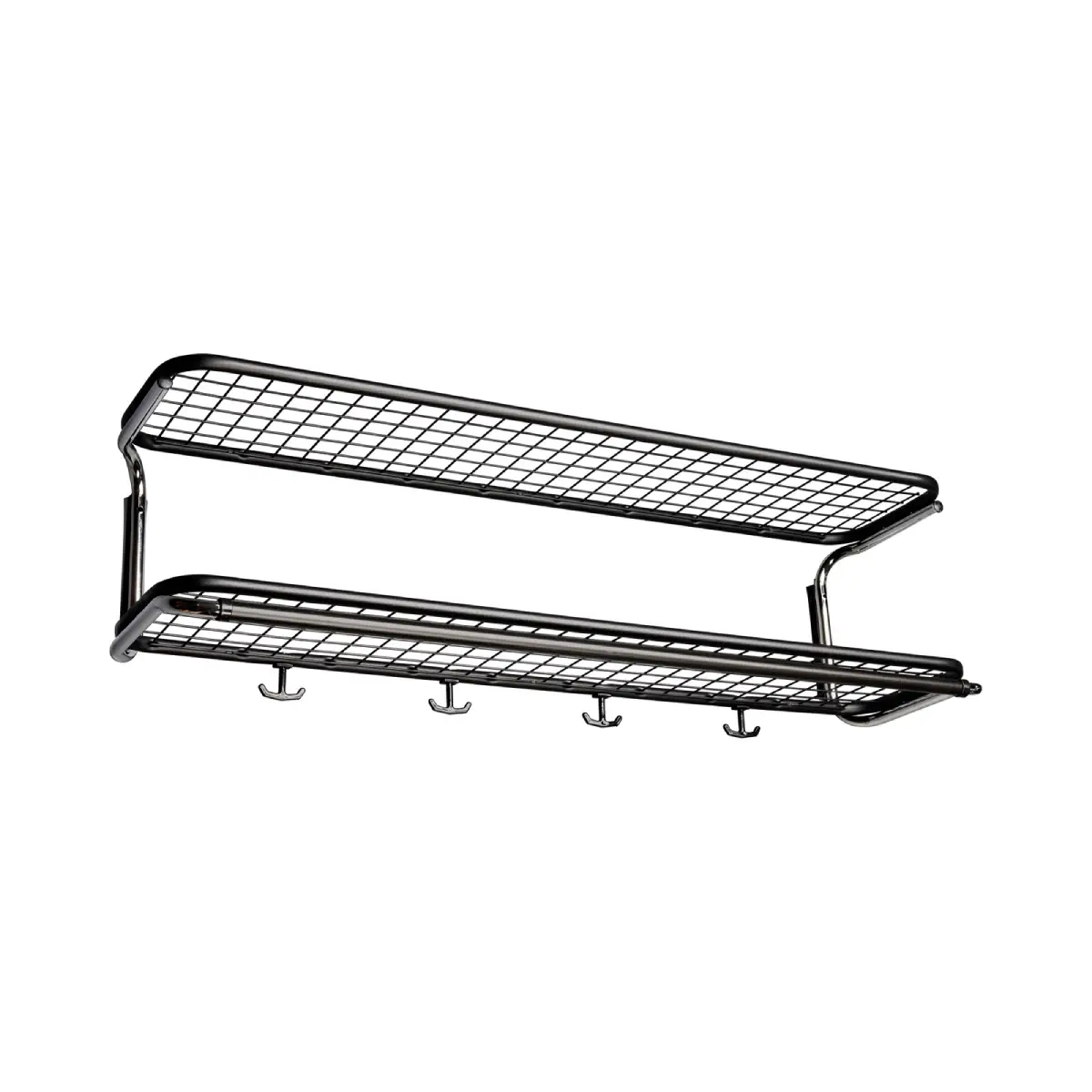 Classic hatthylla 110 cm Svart Krom