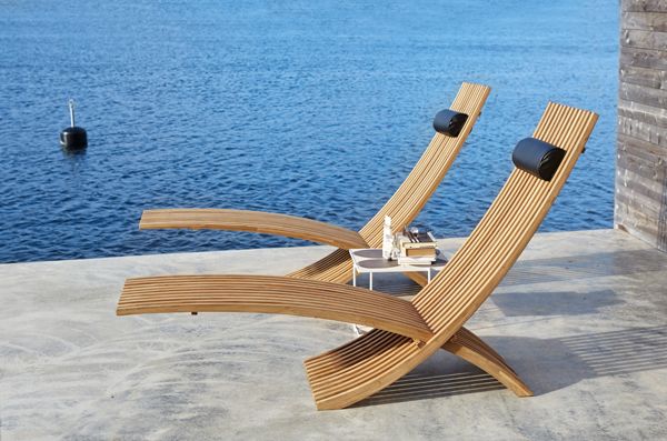 Nozib Sun Lounger Teak 