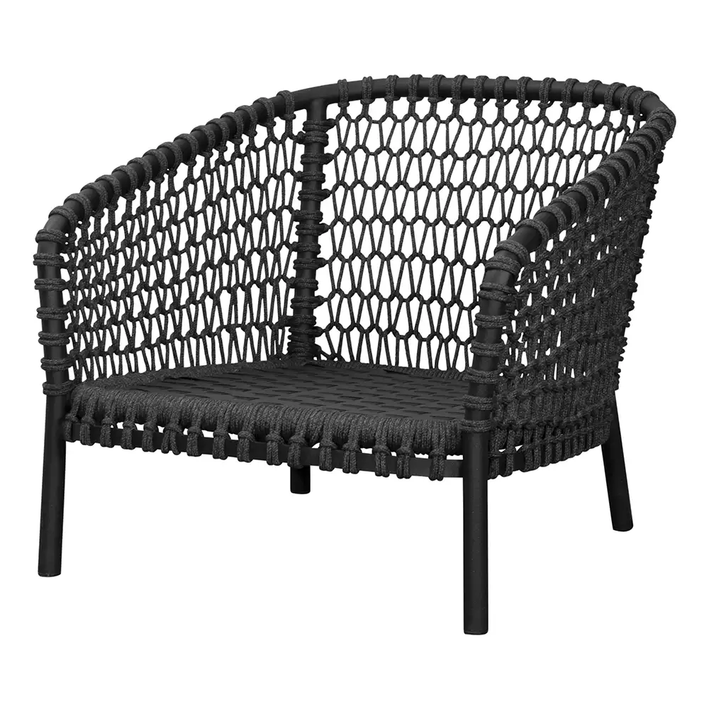 Ocean loungefåtölj dark grey Soft Rope