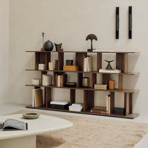 Irregular Hylla Lackad teak 224 x 37 x 115 cm