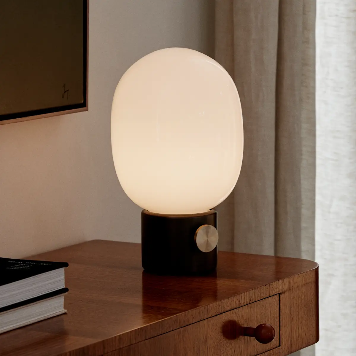 JWDA Portabel lampa Steel Black 