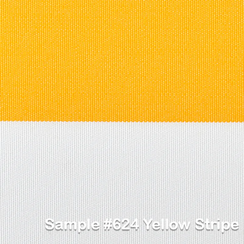 Fortano 300x300 cm parasoll antracit Cat.5 624 Yellow Stripe