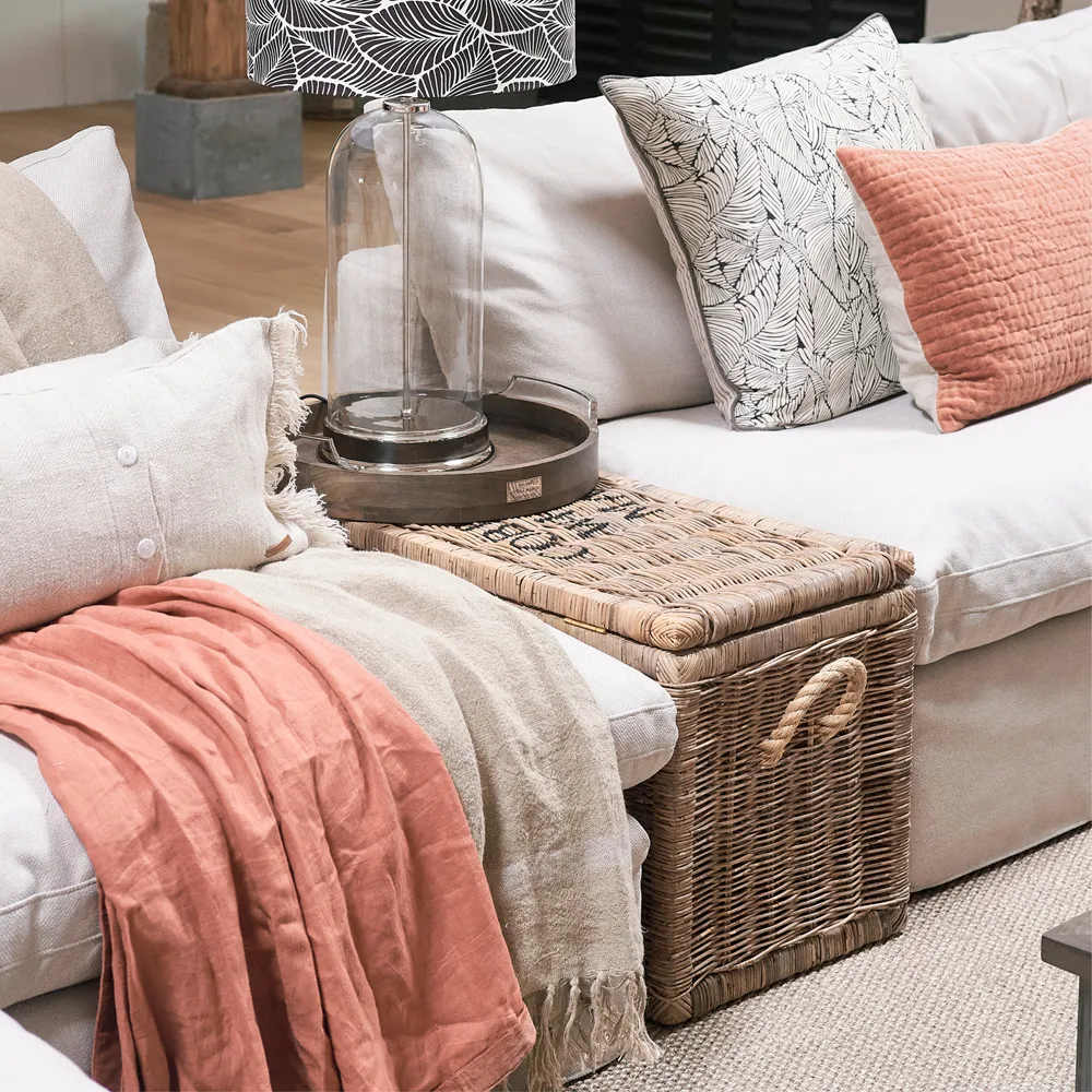 Rustik rottingkista 90x40 cm