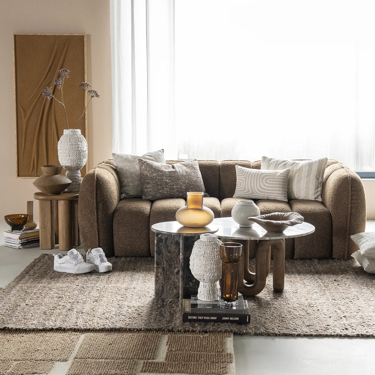 Soffa Cubetto (2,5-sits) Brown